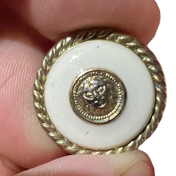 Pablo Collection Red Polyester Skirt Suit with White Loop Trim 1980s Power Suit - Picture 11 of 11